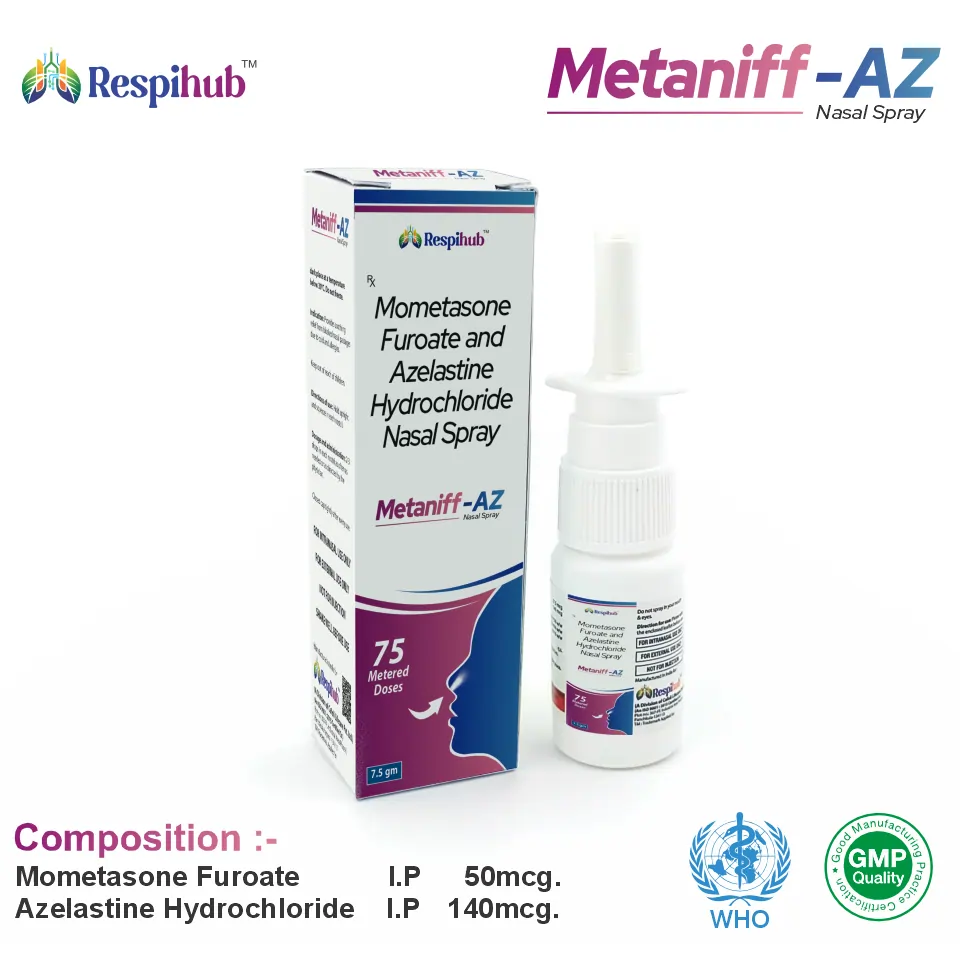 Mometasone Furoate + Azelastine Hydrochloride Nasal Spray for PCD Pharma Franchise in Allergy & Nasal Congestion Treatment